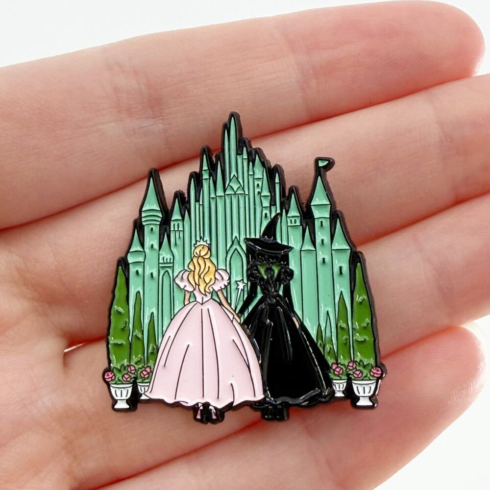 Wicked Inspired Glinda and Elphaba Soft Enamel Pin